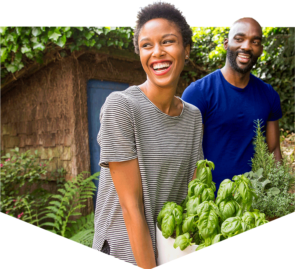 Couple enjoying a dream project they've been saving for